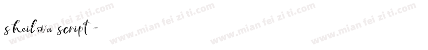 sheilova script字体转换